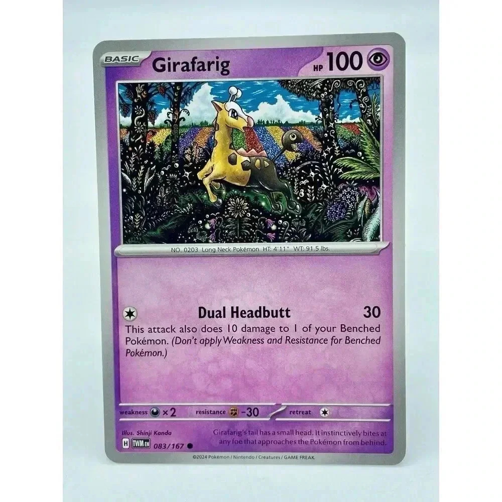Girafarig‎ 083/167 S&V: Twilight Masquerade Non-Holo Pokémon TCG Mint Unplayed
